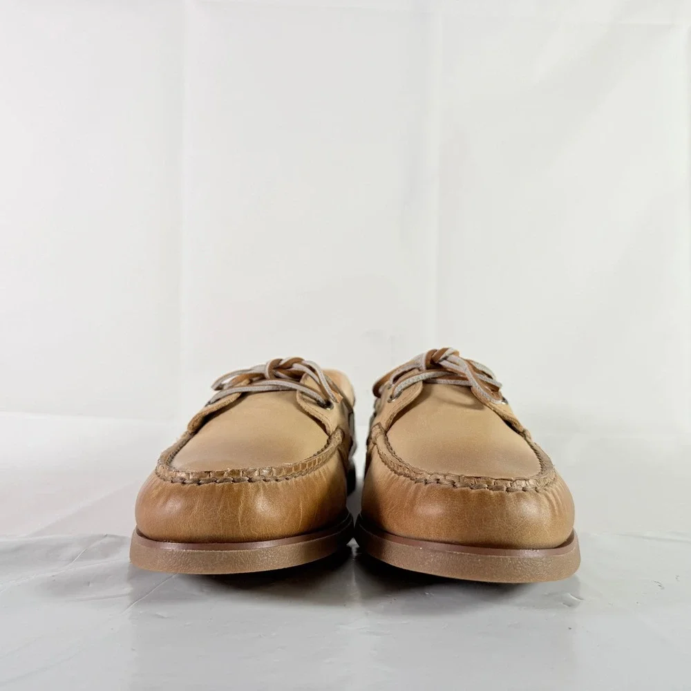 Sperry Gold Cup Authentic Original Burnished Tan Boat Shoes Mens 10.5M STS24497